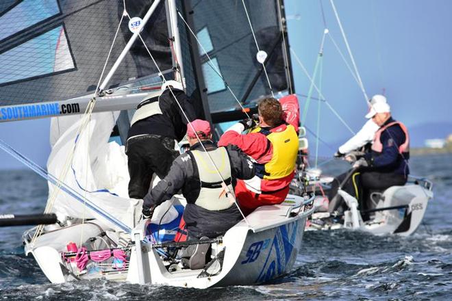 Chris Sheehan – North Sails – SB20 Mid-Winter Regatta Tasmania © Jane Austin